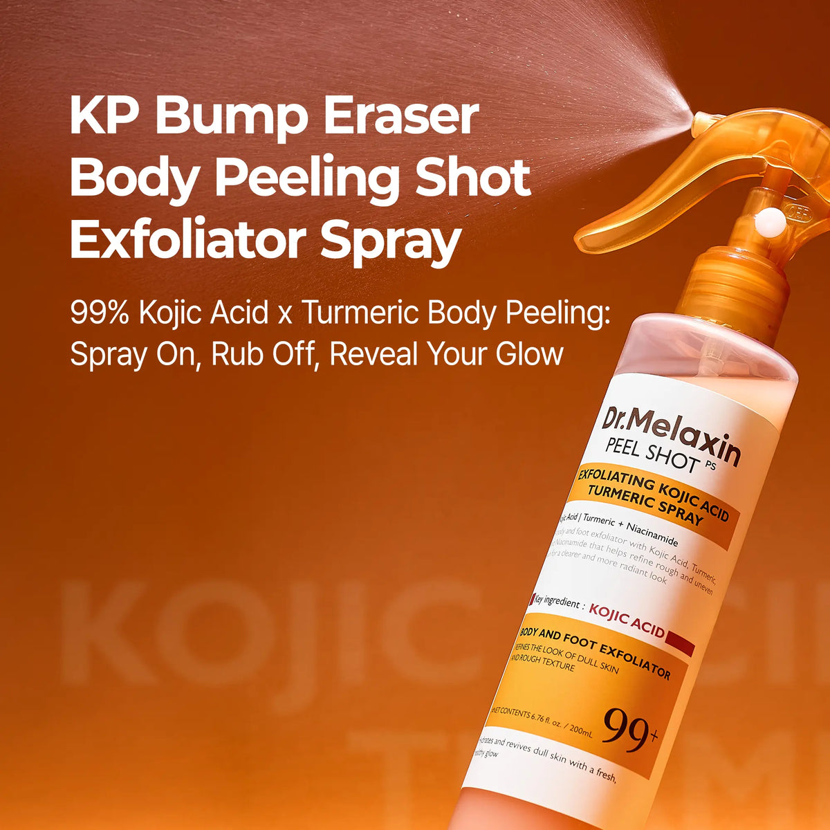 [Dr.Melaxin Official] 2-Step Body Glow Routine | Kojic Turmeric Spray & Brightening Cream for Dark Spots & Smooth Skin